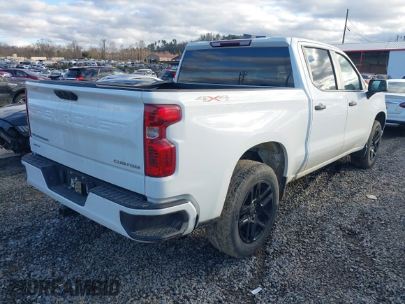 2022 Chevrolet Silverado 1500 Custom with VIN 1GCPDBEKXNZ599159, listed as a IAAI auction lot 41136493 with 23,412 mi miles. Bid and sale history available at carsss.com. Image 4.