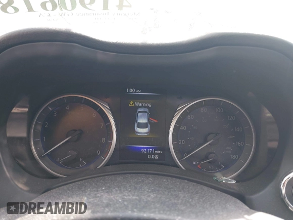 2016 Infiniti Q50 Premium with VIN JN1EV7AP9GM305160, listed as a IAAI auction lot 41906188 with 92,171 mi miles and . Bid and sale history available at DreamBid. Image 7.