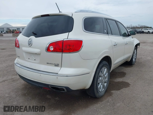 2013 Buick Enclave Leather with VIN 5GAKRCKD8DJ186131, listed as a IAAI auction lot 41356264 with 121,786 mi miles. Bid and sale history available at carsss.com. Image 4.