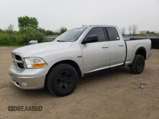 2011 Ram 1500 SLT with VIN 1D7RV1GT0BS673561, listed as a Copart auction lot 60598695 with 106,747 mi miles and Salvage title. Bid and sale history available at DreamBid. Image 1.