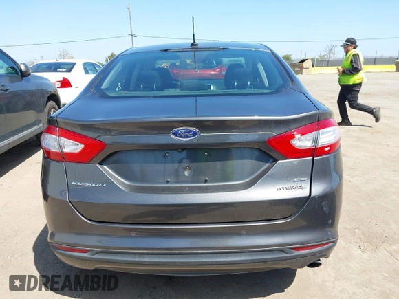2016 Ford Fusion SE Hybrid with VIN 3FA6P0LU9GR405097, listed as a IAAI auction lot 42000535 with 58,293 mi miles. Bid and sale history available at carsss.com. Image 16.