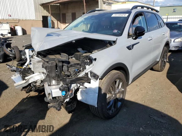 2023 Kia Sorento SX Prestige with VIN 5XYRKDLF0PG243305, listed as a Copart auction lot 74735424 with 0 mi miles and Salvage Title. Bid and sale history available at carsss.com. Image 1.