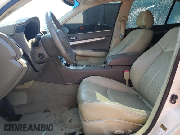 2007 Infiniti G35 G35x with VIN JNKBV61F47M804724, listed as a Copart auction lot 62123674 with Not Provided miles and Salvage Title. Bid and sale history available at DreamBid. Image 7.