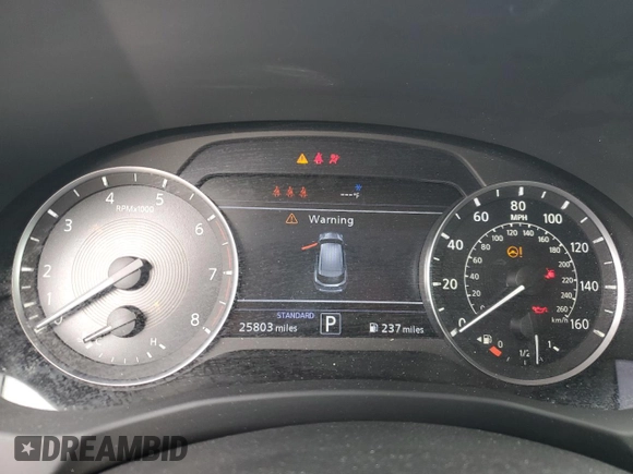 2023 Infiniti QX50 Luxe with VIN 3PCAJ5BA3PF114574, listed as a Copart auction lot 55118255 with 25,803 mi miles and Salvage title. Bid and sale history available at DreamBid. Image 9.