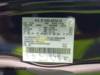 2006 Ford Explorer Eddie Bauer with VIN 1FMEU64E46UB70961, listed as a IAAI auction lot 42714651 with 47,758 mi miles and . Bid and sale history available at DreamBid. Image 9.