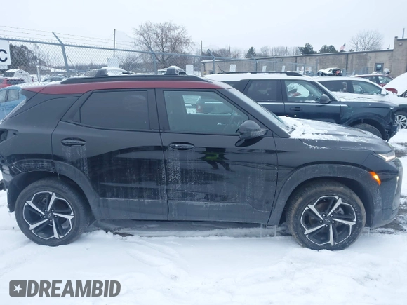 2022 Chevrolet TrailBlazer RS with VIN KL79MUSL6NB105533, listed as a IAAI auction lot 41102372 with 27,101 mi miles. Bid and sale history available at carsss.com. Image 13.