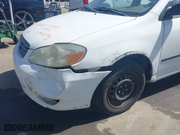 2003 Toyota Corolla CE with VIN 1NXBR32E33Z168944, listed as a IAAI auction lot 41954470 with 218,299 mi miles and . Bid and sale history available at DreamBid. Image 6.