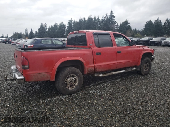 2000 Dodge Dakota Sport with VIN 1B7GG2AN8YS666541, listed as a Copart auction lot 86845794 with 232,639 mi miles and Salvage Title. Bid and sale history available at carsss.com. Image 3.