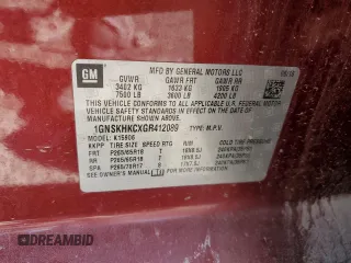 2016 Chevrolet Suburban LT z VIN 1GNSKHKCXGR412089, wystawiony jako Copart lot #44488155 z przebiegiem 141 076 mil mil oraz Szkoda całkowita • Salvage title. Historia ofert i sprzedaży dostępna na DreamBid. Obrazek 16.