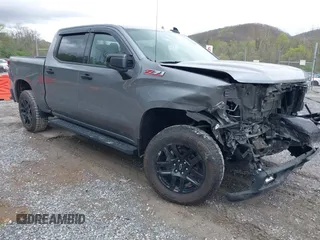 2021 Chevrolet Silverado 1500 Custom Trail Boss with VIN 1GCPYCEF6MZ371008, listed as a IAAI auction lot 41952509 with 51,626 mi miles and . Bid and sale history available at DreamBid. Image 1.