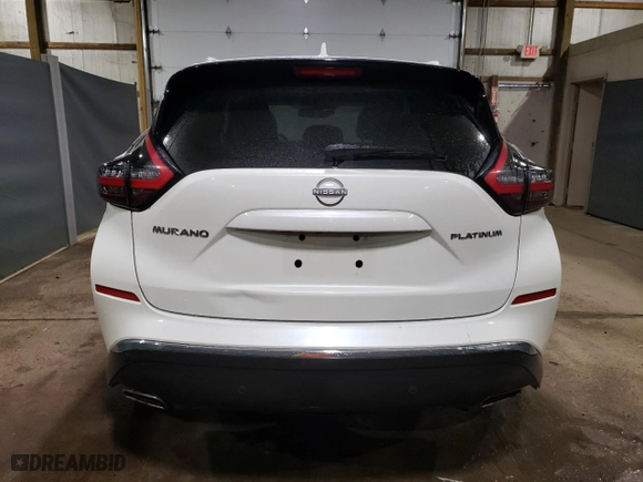 2023 Nissan Murano Platinum with VIN 5N1AZ2DJ8PC127625, listed as a Copart auction lot 43221825 with 66,476 mi miles and Salvage Title. Bid and sale history available at carsss.com. Image 6.
