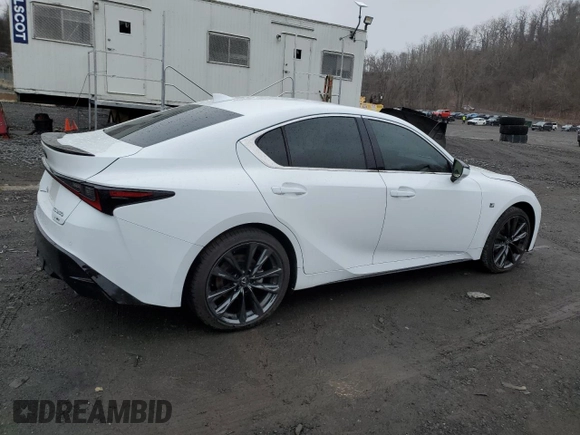 2023 Lexus IS 350 F Sport with VIN JTHGZ1E26P5032063, listed as a Copart auction lot 49692775 with 11,859 mi miles and Salvage title. Bid and sale history available at DreamBid. Image 3.