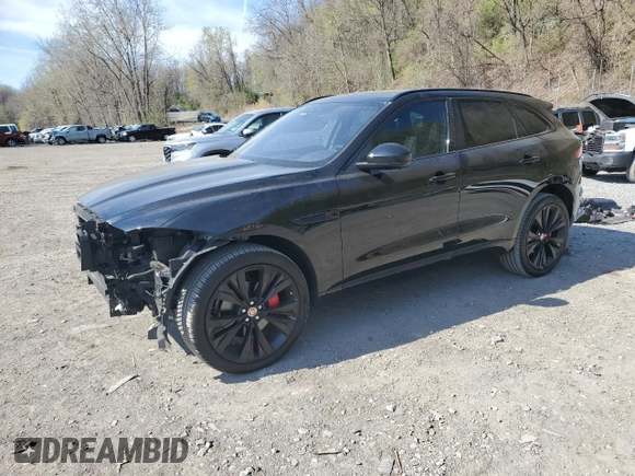 2019 Jaguar F-Pace S with VIN SADCM2FV8KA398771, listed as a Copart auction lot 53560745 with 60,347 mi miles and Salvage Title. Bid and sale history available at DreamBid. Image 1.
