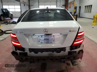 2012 Mercedes-Benz C 300 Sport with VIN WDDGF8BB1CR230744, listed as a Copart auction lot 80452834 with 143,320 mi miles and Salvage Title. Bid and sale history available at DreamBid. Image 6.