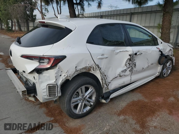 2022 Toyota Corolla Hatchback SE with VIN JTND4MBE6N3190149, listed as a Copart auction lot 66313594 with 47,069 mi miles and Salvage Title. Bid and sale history available at carsss.com. Image 3.