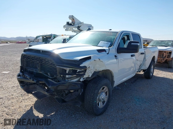 2023 Ram 2500 Tradesman with VIN 3C6UR5HJXPG631739, listed as a IAAI auction lot 41382584 with 45,385 mi miles. Bid and sale history available at carsss.com. Image 2.