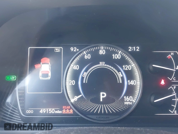 2020 Lexus UX 250h z VIN JTHP9JBH8L2033378, wystawiony jako IAAI lot #42238559 z przebiegiem 49 150 mil mil oraz . Historia ofert i sprzedaży dostępna na DreamBid. Obrazek 7.
