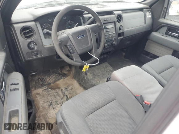 2014 Ford F-150 XL with VIN 1FTNF1CF1EKD84876, listed as a Copart auction lot 43912845 with 107,016 mi miles and Salvage title. Bid and sale history available at DreamBid. Image 8.