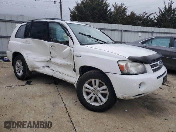 2007 Toyota Highlander Hybrid with VIN JTEGW21A970019300, listed as a Copart auction lot 84977824 with 162,984 mi miles and Salvage Title. Bid and sale history available at carsss.com. Image 4.