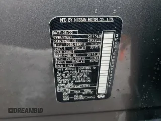 2021 Infiniti QX50 SENSORY with VIN 3PCAJ5CBXMF102456, listed as a Copart auction lot 84821454 with 36,206 mi miles and Salvage Title. Bid and sale history available at carsss.com. Image 16.