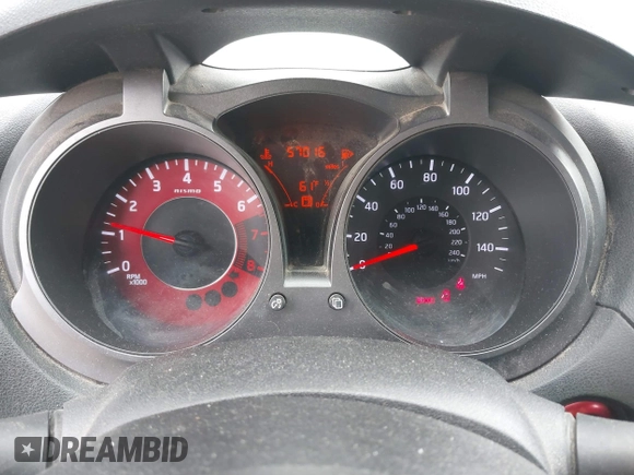 2013 Nissan Juke S with VIN JN8AF5MR7DT223671, listed as a IAAI auction lot 42013101 with 57,016 mi miles and . Bid and sale history available at DreamBid. Image 7.