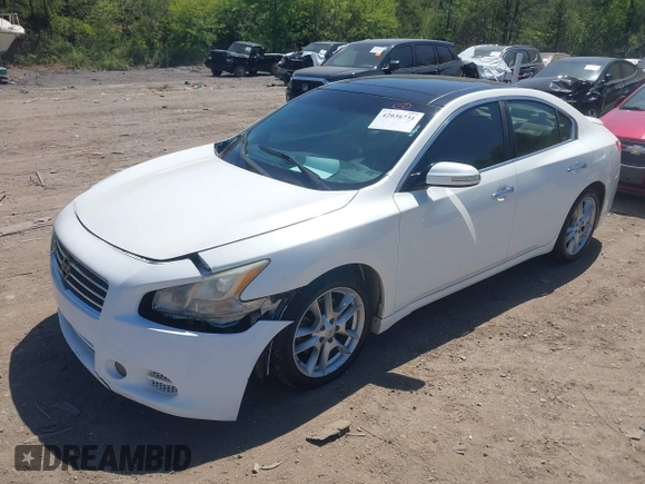 2010 Nissan Maxima SV with VIN 1N4AA5APXAC846488, listed as a IAAI auction lot 42036731 with 205,854 mi miles and . Bid and sale history available at DreamBid. Image 2.