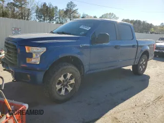 2017 Ford F-150 XL with VIN 1FTEW1EP9HFA31093, listed as a Copart auction lot 48939935 with 150,964 mi miles and Salvage Title. Bid and sale history available at carsss.com. Image 1.