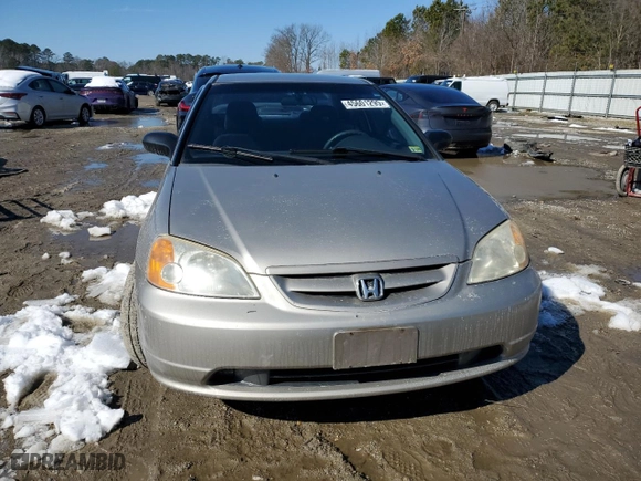 2002 Honda Civic LX with VIN 1HGEM21502L082038, listed as a Copart auction lot 45601295 with 222,047 mi miles and Salvage Title. Bid and sale history available at carsss.com. Image 5.