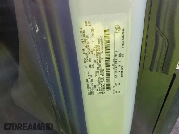2023 Ford Transit Passenger XL с VIN 1FBAX2YG6PKA93719, выставлен на аукционе Copart как лот 43209725 с пробегом 47 459 миль миль и На запчасти • Non repairable. История ставок и продаж доступна на DreamBid. Изображение 13.