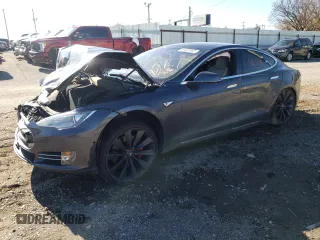 2014 Tesla Model S P85D with VIN 5YJSA1H23EFP63818, listed as a Copart auction lot 69401482 with Not Provided miles and . Bid and sale history available at DreamBid. Image 1.