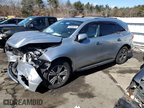 2018 Acura MDX with VIN 5J8YD4H34JL004454, listed as a Copart auction lot 43599075 with 98,974 mi miles and Salvage Title. Bid and sale history available at DreamBid. Image 1.