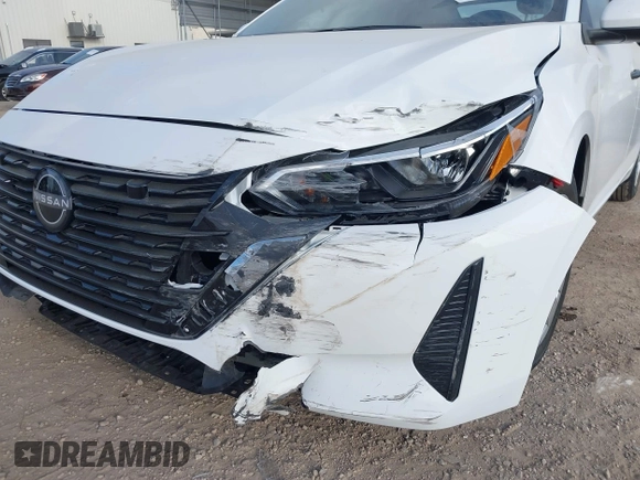 2025 Nissan Sentra S with VIN 3N1AB8BV7SY266777, listed as a IAAI auction lot 41507283 with 115 mi miles and . Bid and sale history available at DreamBid. Image 6.