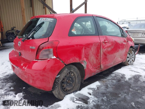 2008 Toyota Yaris with VIN JTDJT923285159575, listed as a IAAI auction lot 41559257 with 206,466 mi miles. Bid and sale history available at carsss.com. Image 4.