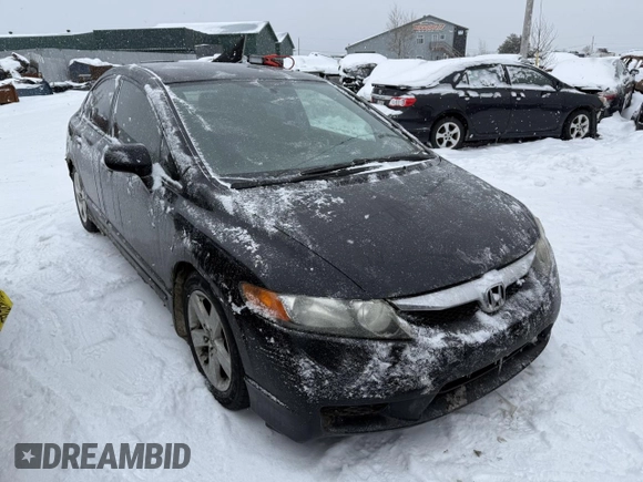 2008 Honda Civic LX with VIN 2HGFA165X8H105170, listed as a Copart auction lot 43953245 with 332,184 mi miles and Salvage Title. Bid and sale history available at DreamBid. Image 4.