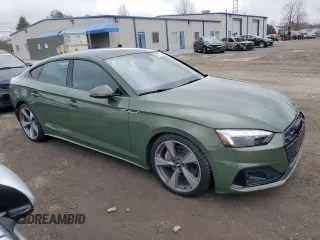 2020 Audi A5 Sportback Premium Plus with VIN WAUCNCF54LA001666, listed as a Copart auction lot 40317454 with 48,110 mi miles. Bid and sale history available at carsss.com. Image 4.