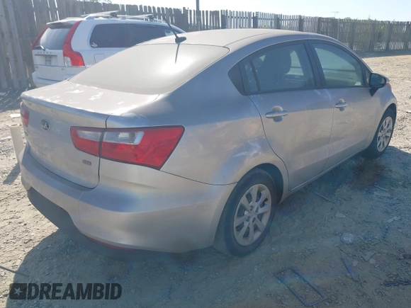 2016 Kia Rio LX with VIN KNADM4A37G6658991, listed as a IAAI auction lot 42092386 with 97,410 mi miles. Bid and sale history available at carsss.com. Image 4.