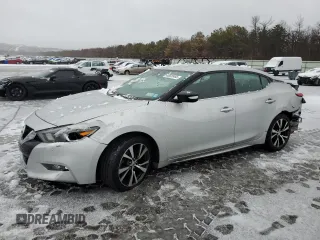 2018 Nissan Maxima SV with VIN 1N4AA6AP6JC362033, listed as a Copart auction lot 43625455 with 106,018 mi miles and Salvage Title. Bid and sale history available at carsss.com. Image 1.