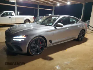 2023 Genesis G70 3.3T with VIN KMTG54TE7PU121577, listed as a Copart auction lot 78429434 with 15,343 mi miles and Salvage Title. Bid and sale history available at DreamBid. Image 1.