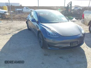 2023 Tesla Model 3 with VIN 5YJ3E1EA3PF678825, listed as a IAAI auction lot 41283153 with 8,607 mi miles and . Bid and sale history available at carsss.com. Image 1.