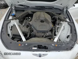 2023 Genesis G70 2.0T with VIN KMTG34TAXPU128221, listed as a Copart auction lot 71105154 with 43,626 mi miles and Non Repairable. Bid and sale history available at DreamBid. Image 11.