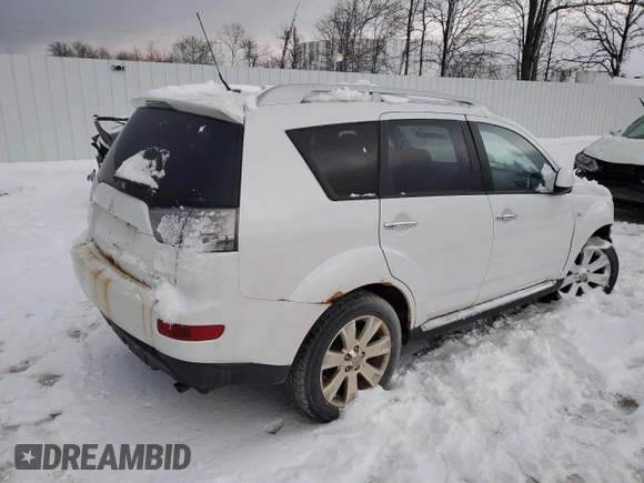 2008 Mitsubishi Outlander SE with VIN JA4LT31W08Z020534, listed as a Copart auction lot 87426084 with 170,591 mi miles and Non repairable. Bid and sale history available at DreamBid. Image 3.