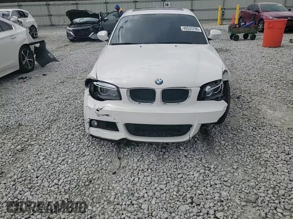 2013 BMW 1 Series 128i with VIN WBAUP7C57DVP25372, listed as a Copart auction lot 49533795 with 93,510 mi miles and Salvage title. Bid and sale history available at DreamBid. Image 13.