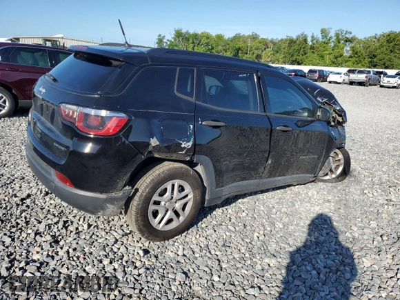 2018 Jeep Compass Sport z VIN 3C4NJCABXJT106979, wystawiony jako Copart lot #62165865 z przebiegiem Nie podano mil oraz Szkoda całkowita • Salvage title. Historia ofert i sprzedaży dostępna na DreamBid. Obrazek 3.