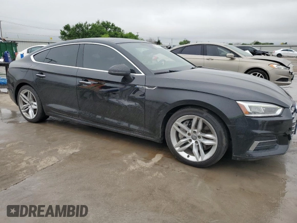 2019 Audi A5 Sportback Premium with VIN WAUANCF5XKA063501, listed as a Copart auction lot 52100095 with 159,763 mi miles and Clean title. Bid and sale history available at DreamBid. Image 4.