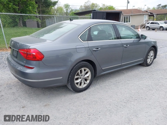2016 Volkswagen Passat 1.8T S with VIN 1VWAT7A39GC032948, listed as a IAAI auction lot 42127599 with 177,407 mi miles. Bid and sale history available at carsss.com. Image 4.
