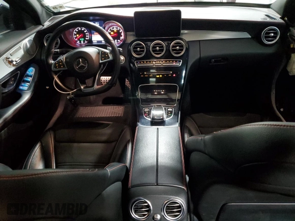 2018 Mercedes-Benz C 43 AMG with VIN 55SWF6EB4JU237002, listed as a Copart auction lot 46784155 with 88,525 mi miles and Salvage Title. Bid and sale history available at carsss.com. Image 8.