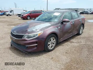 2016 Kia Optima LX with VIN 5XXGT4L32GG018768, listed as a IAAI auction lot 42682209 with 131,951 mi miles and . Bid and sale history available at DreamBid. Image 2.