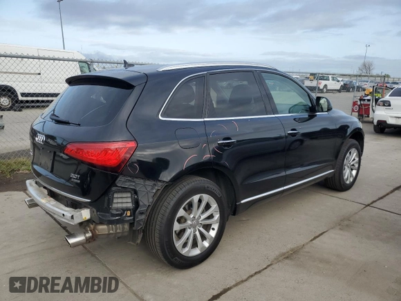 2015 Audi Q5 Premium Plus with VIN WA1LFAFP1FA124152, listed as a Copart auction lot 50618735 with 83,027 mi miles and Salvage Title. Bid and sale history available at carsss.com. Image 3.