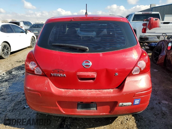 2007 Nissan Versa 1.8 S with VIN 3N1BC13EX7L434522, listed as a Copart auction lot 45294415 with 161,871 mi miles and Salvage Title. Bid and sale history available at carsss.com. Image 6.