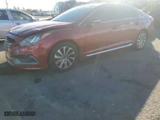 2015 Hyundai Sonata 2.4L Limited with VIN 5NPE34AF6FH187991, listed as a Copart auction lot 85745194 with 44,374 mi miles and Salvage Title. Bid and sale history available at carsss.com. Image 1.
